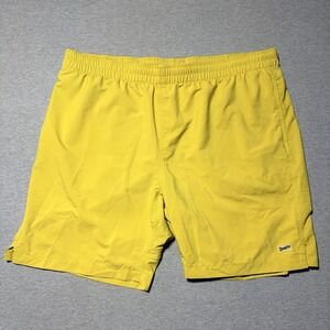 Duluth Trading Co Mens Unlined Shorts Swim Running Quick Dry 2XL XXL Yellow‎